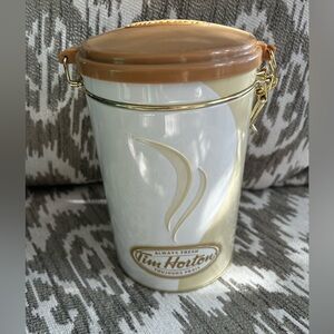 Tim Hortons Limited Edition No 006 Tin With Locking Latch Brown White
